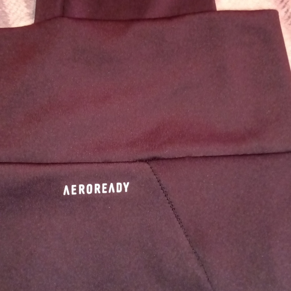 ADIDAS AeroReady Women's Black Mesh Panel Athletic Leggings Size XL - LIKE NEW!! - Picture 11 of 13